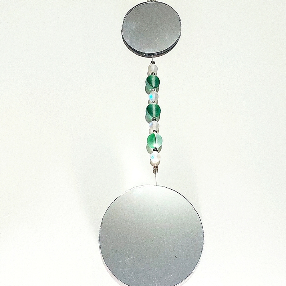 SUNCATCHER Green, One-of-a-Kind Handcrafted Opal Hanging Décor Tree Jewelry